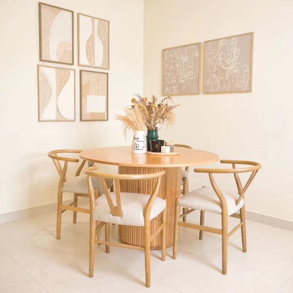 Modern round online dining room table